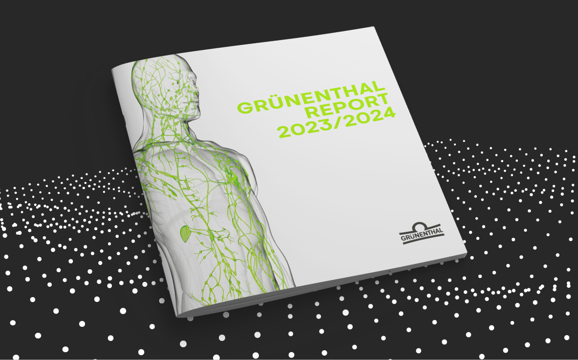 Grünenthal Annual Report 2023/24 (Grünenthal Scientific Body & Grünenthal Report Cover Image)